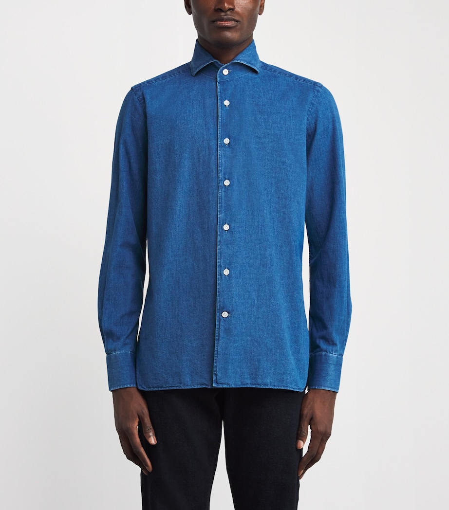 Japanese Indigo Denim Shirt DENIM BLUE Image 3