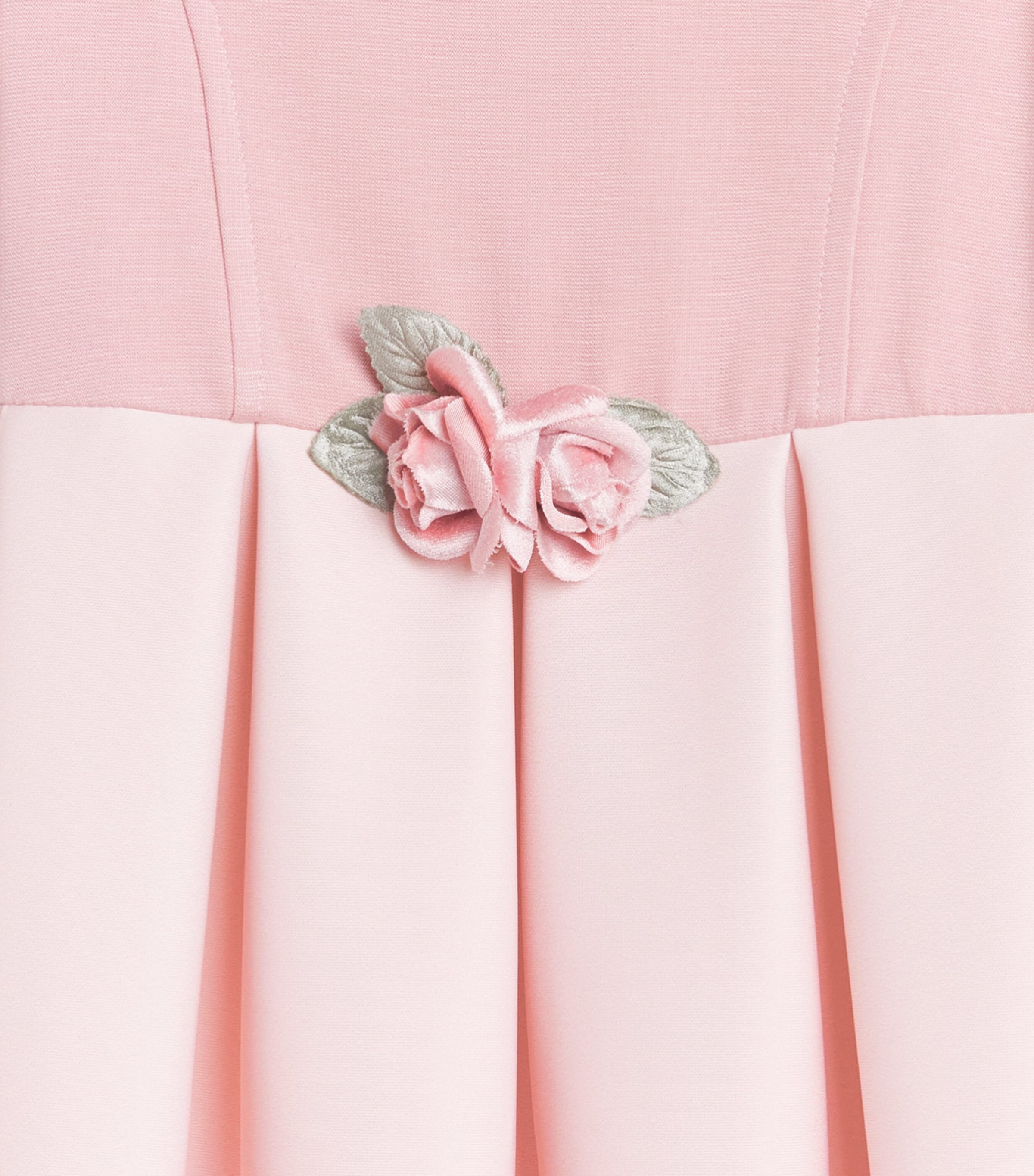 Monnalisa Floral Appliqué Dress (6 Months – 6 Years) Maculato Image 3