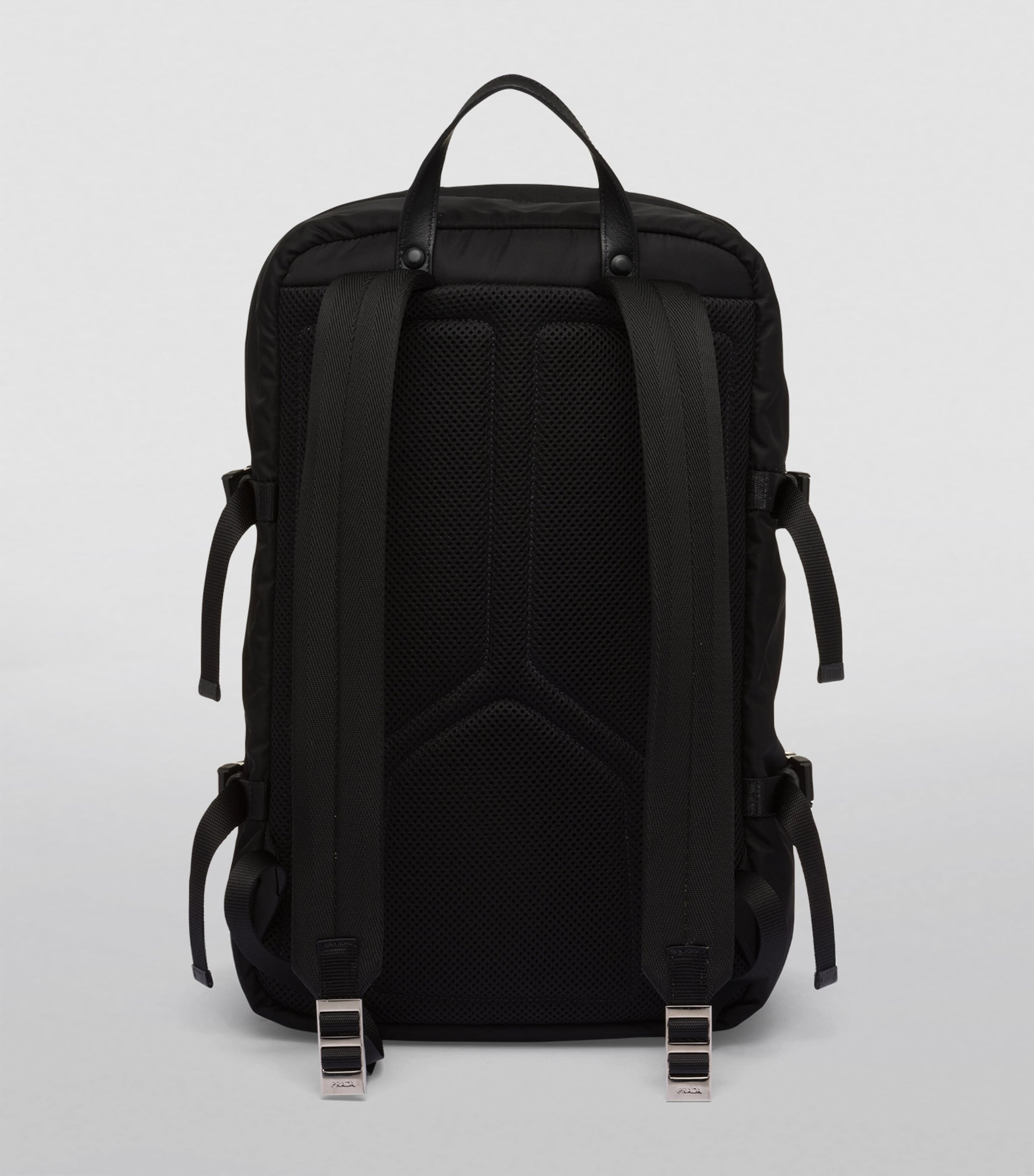 Re-Nylon and Leather Backpack F0002 Image 2