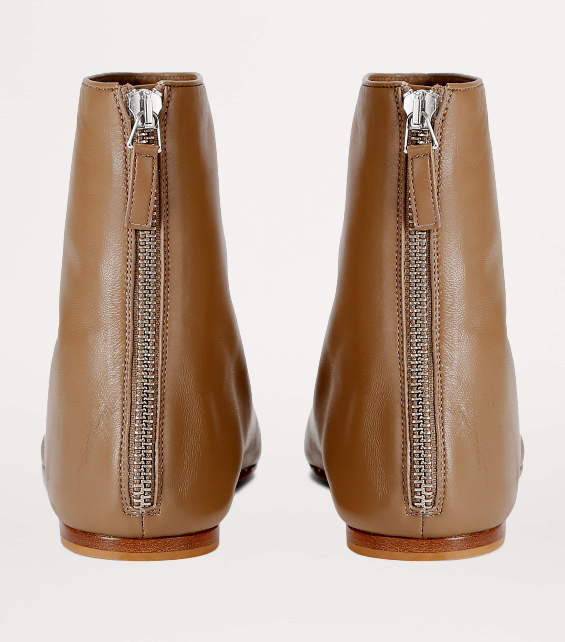 Leather Luna Boots TAUPE Image 3