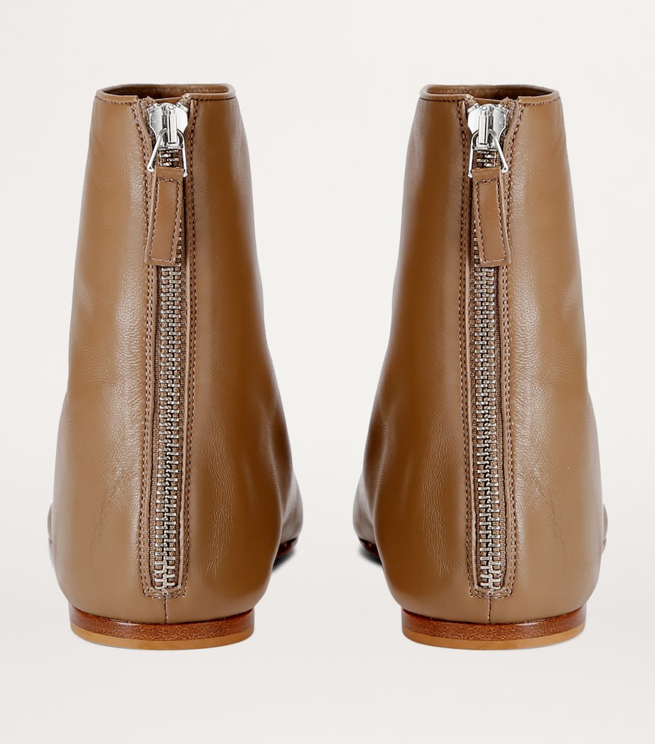 Leather Luna Boots TAUPE Image 3