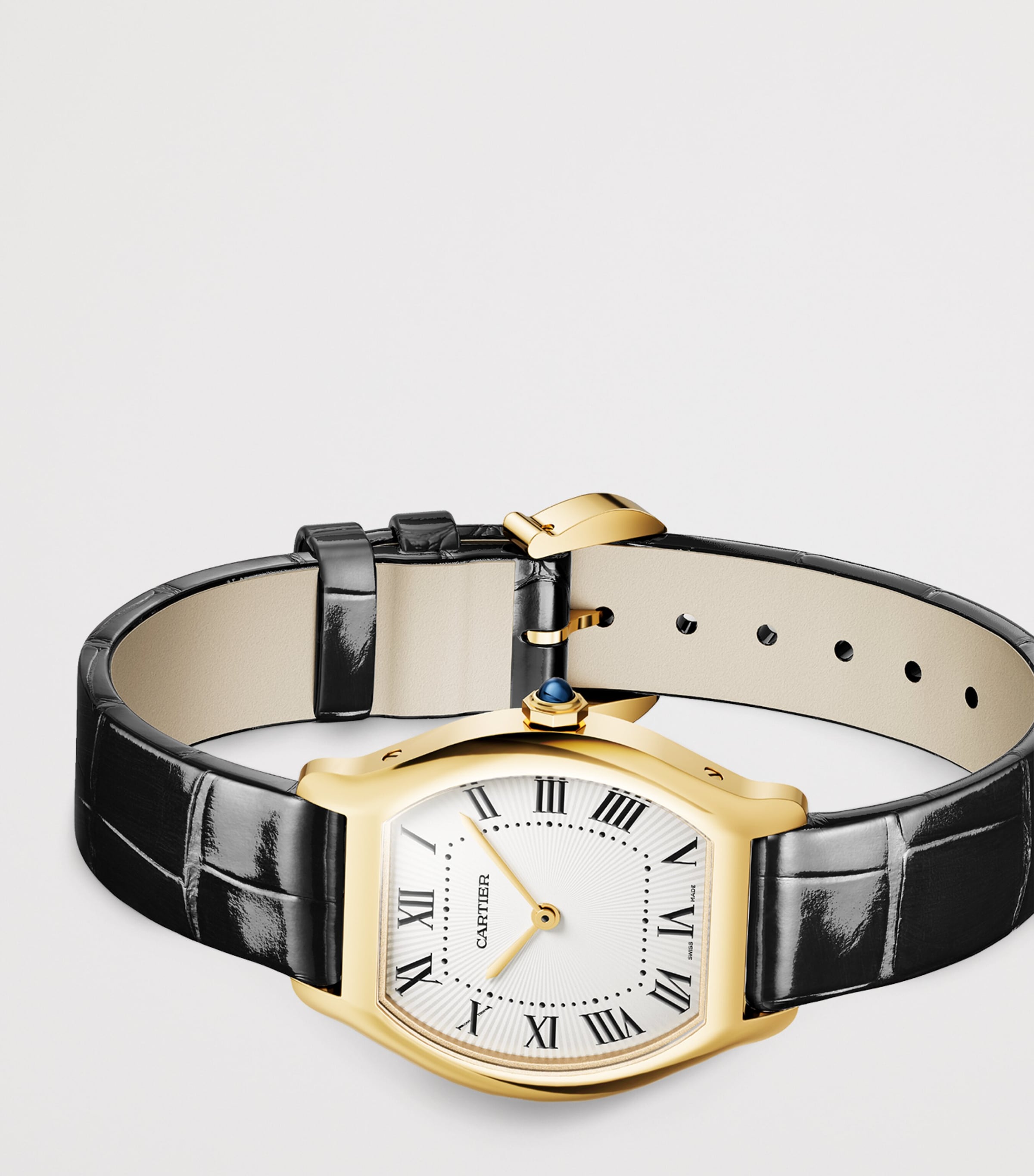 Cartier Yellow Gold and Diamond Tortue Watch 20.9mm Yellow Gold Image 3