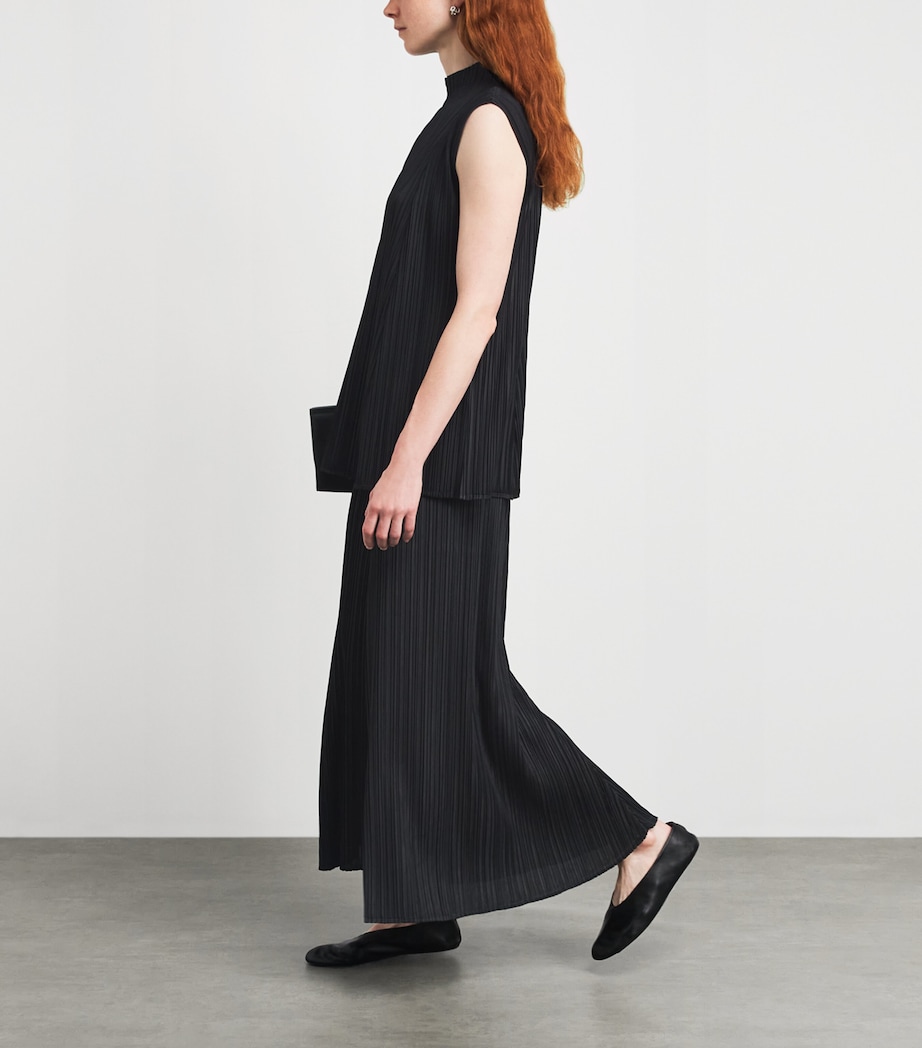 Pleats Please Issey Miyake Womens Mellow Pleats Trousers Black Image 2
