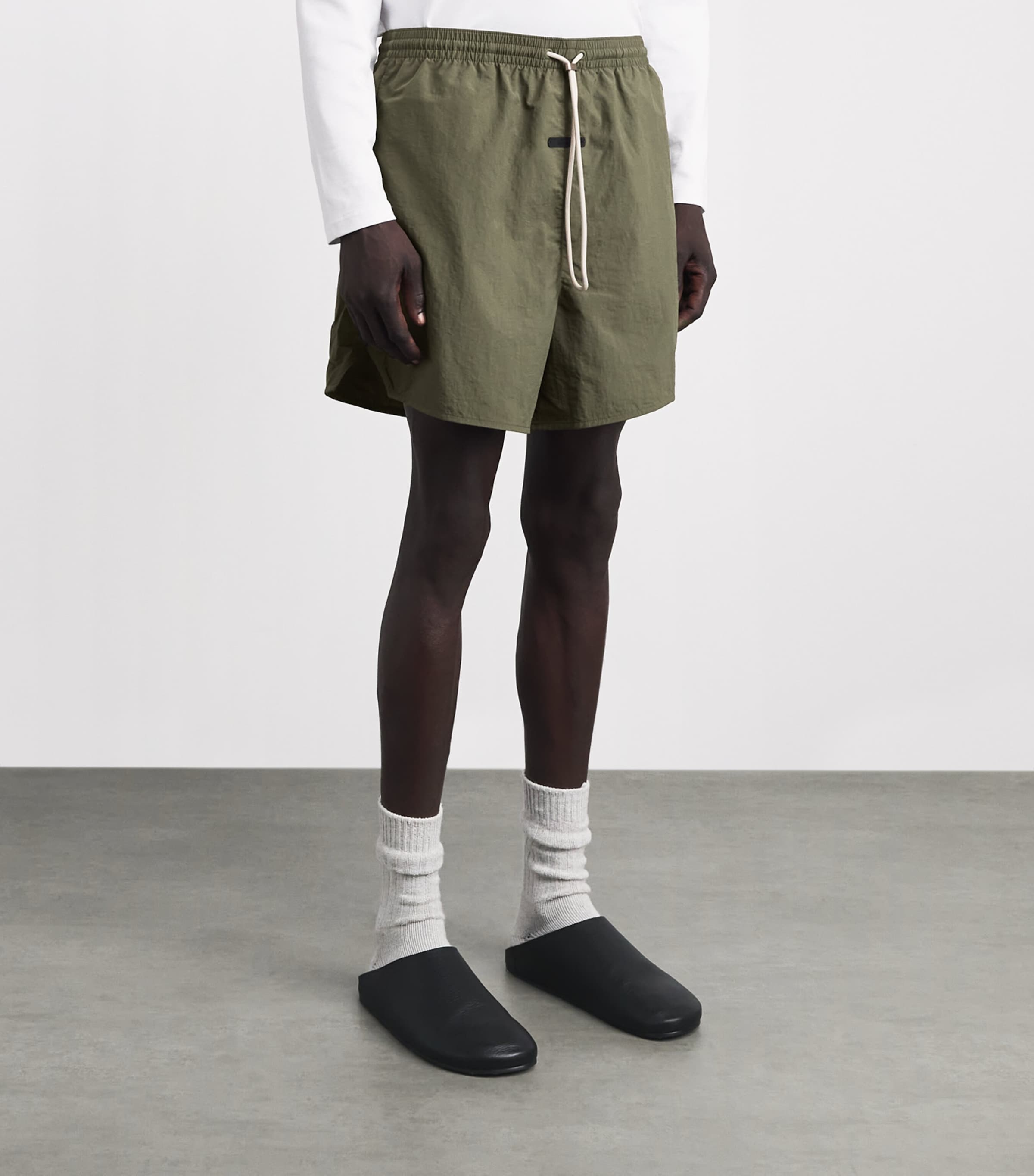 FEAR OF GOD ESSENTIALS Mens Swim Shorts Moss Image 4