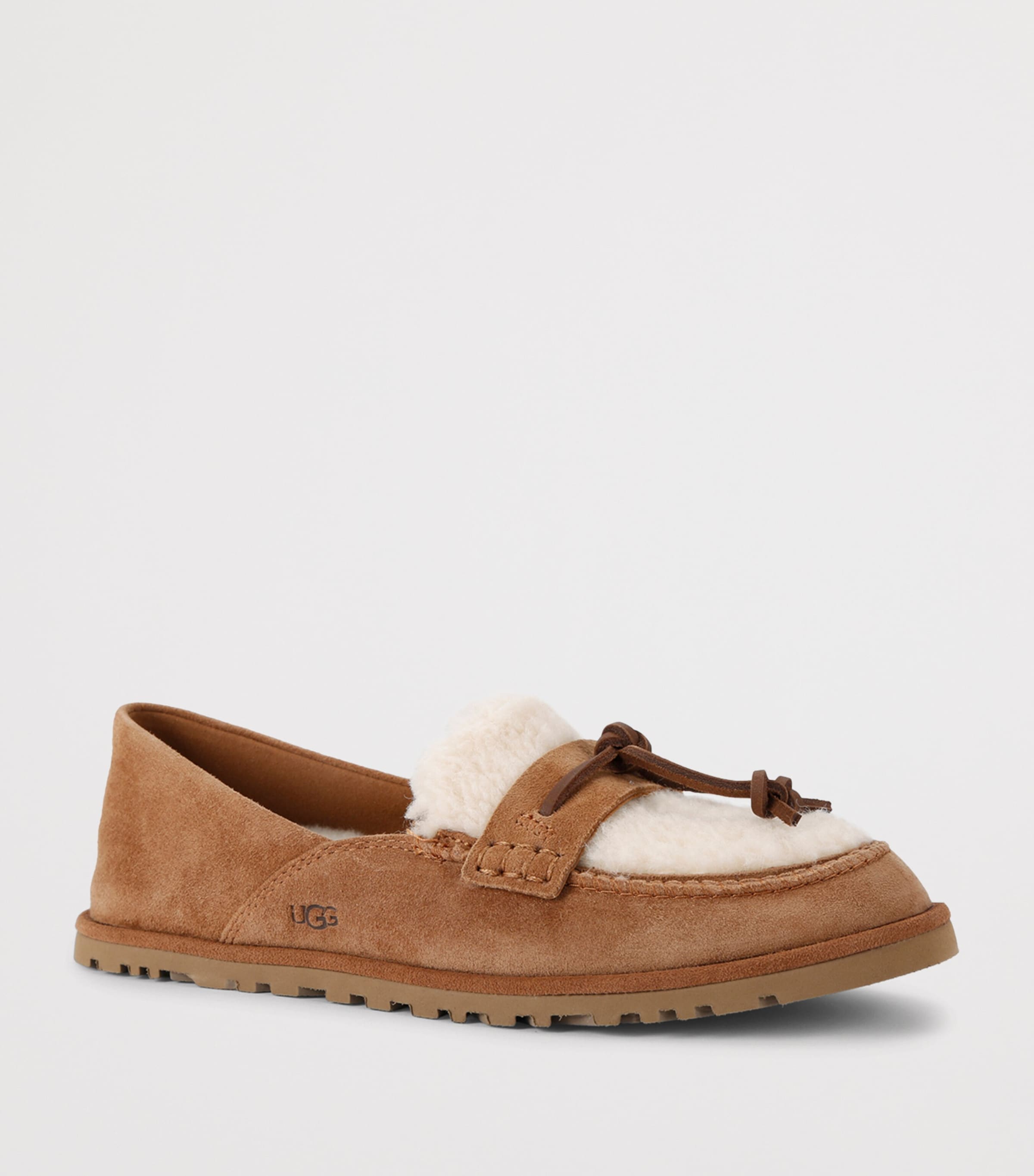 UGG Suede Zora Loafers Tan Comb Image 3