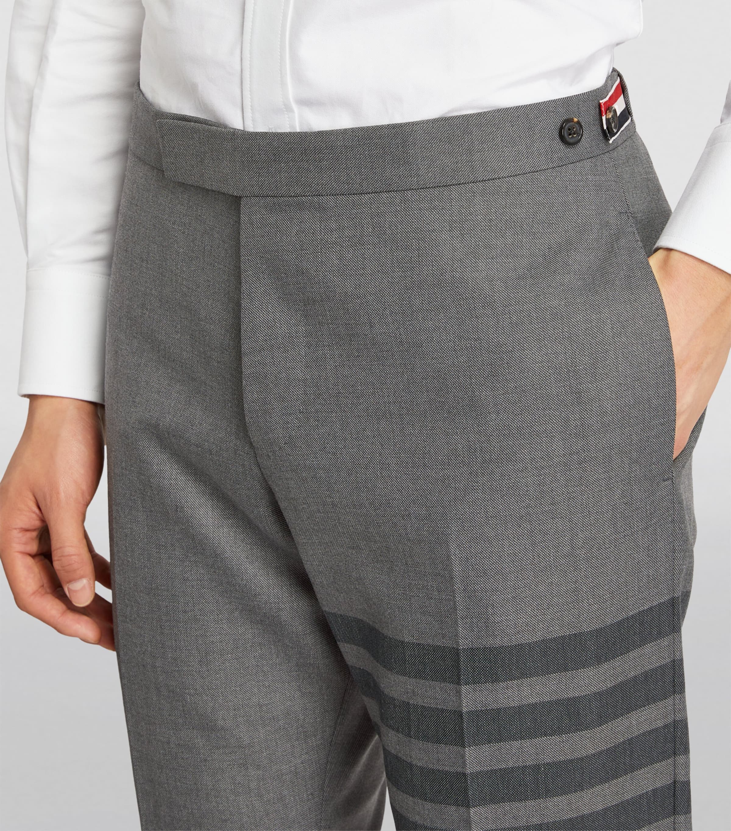Thom Browne Wool-Blend Tailored Trousers | Harrods UK