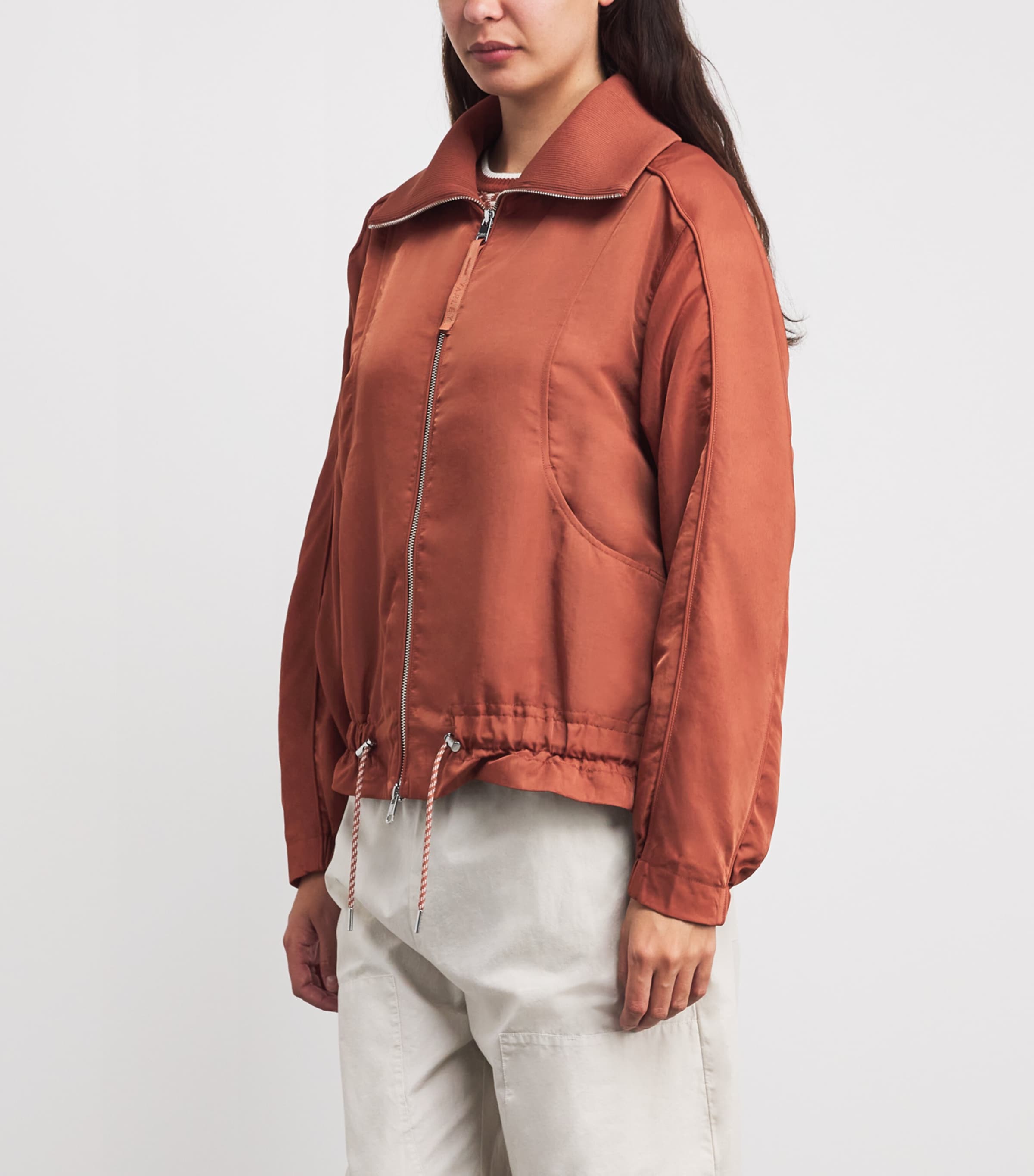 Varley Womens Oversized Lotta Blouson Jacket Maple Image 4