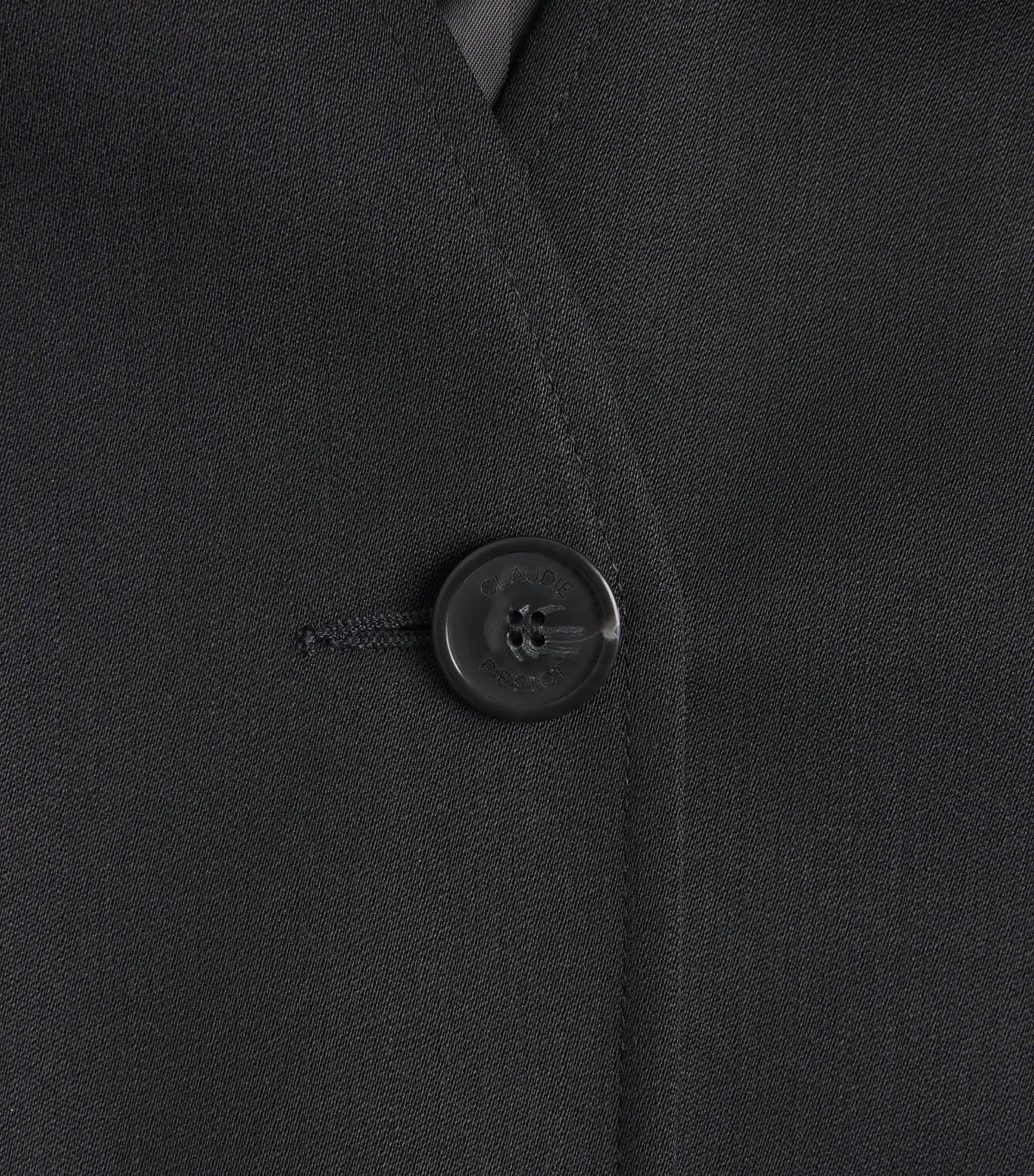 Claudie Pierlot Womens Collarless Blazer Black Image 5