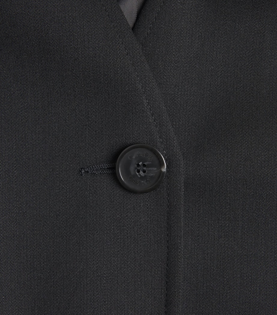 Claudie Pierlot Womens Collarless Blazer Black Image 5