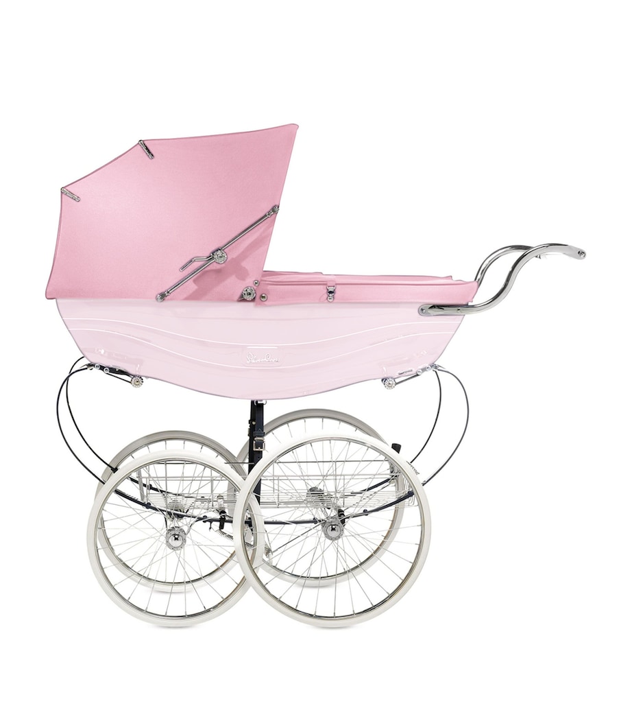 Silver Cross Harrods-Handle Balmoral Pram Pink Image 1
