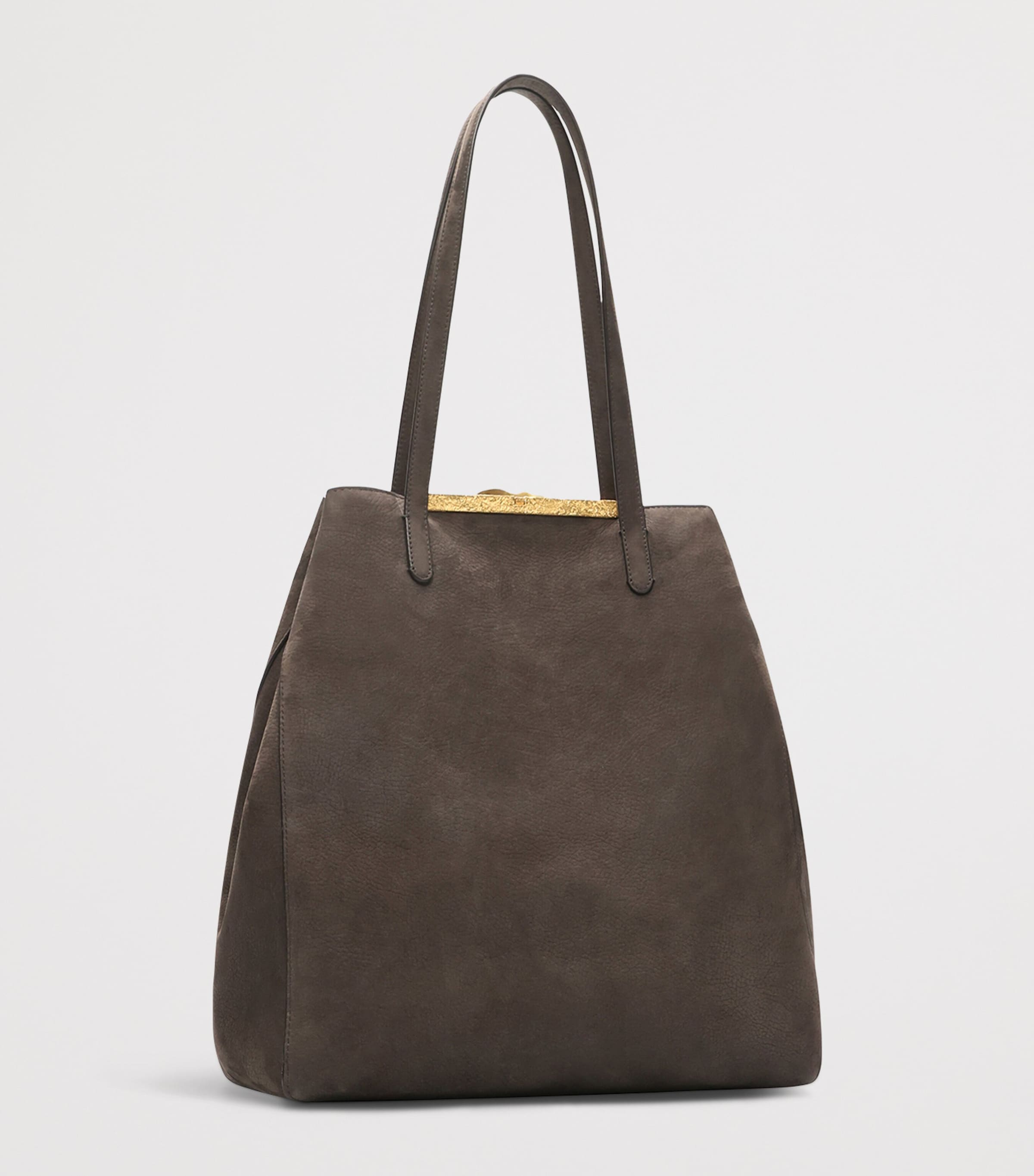 Schiaparelli Lambskin Mouth Tote Bag Dark Grey Image 3