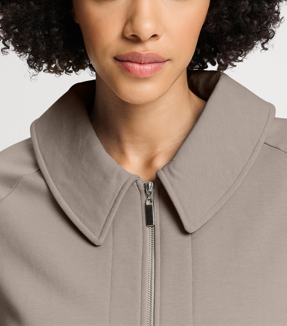 Hanro Womens Cotton Natural Living Cardigan Rose Grey Image 6