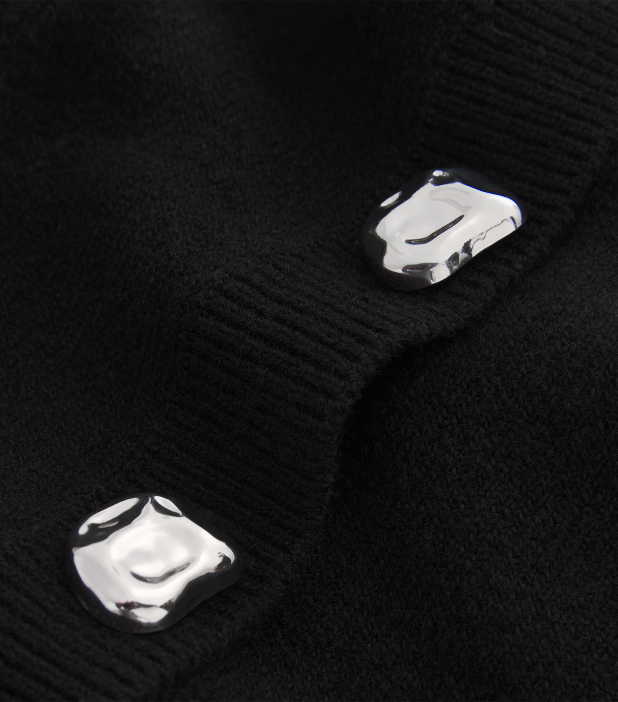 Rag & Bone Womens Wool-Blend Bridget Cardigan Black Image 5