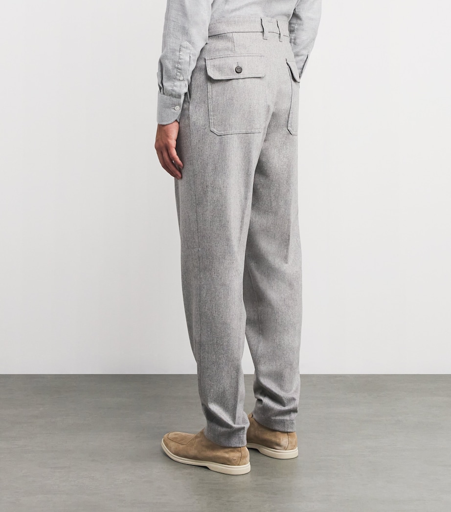 Single-Breasted Check Blazer GRIGIO CHIARO MELANG Image 4