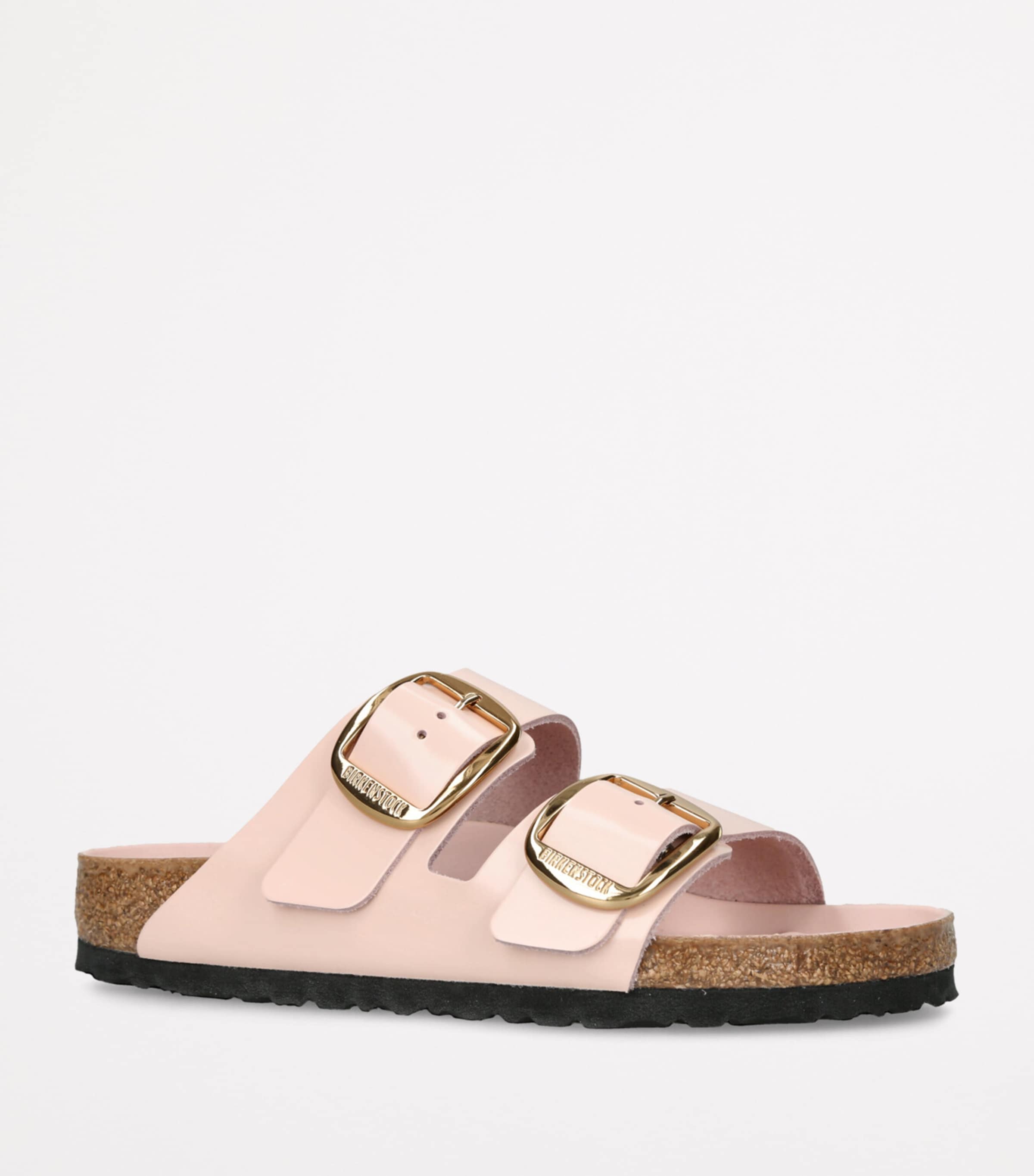 Leather Arizona Big Buckle Sandals PINK Image 3