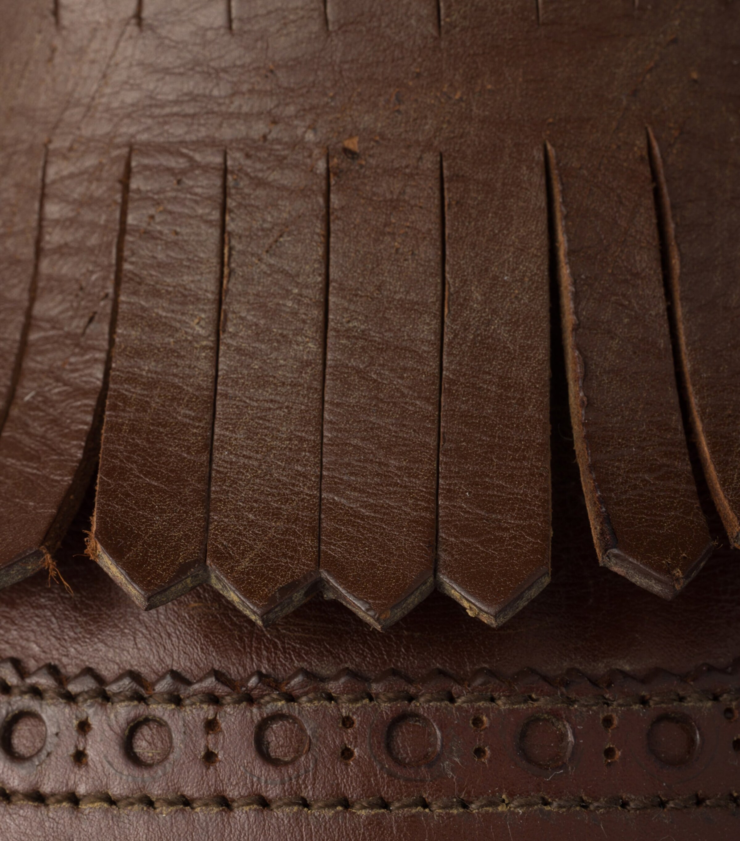 Leather Fringed Shuffle Mules F0046 Image 5