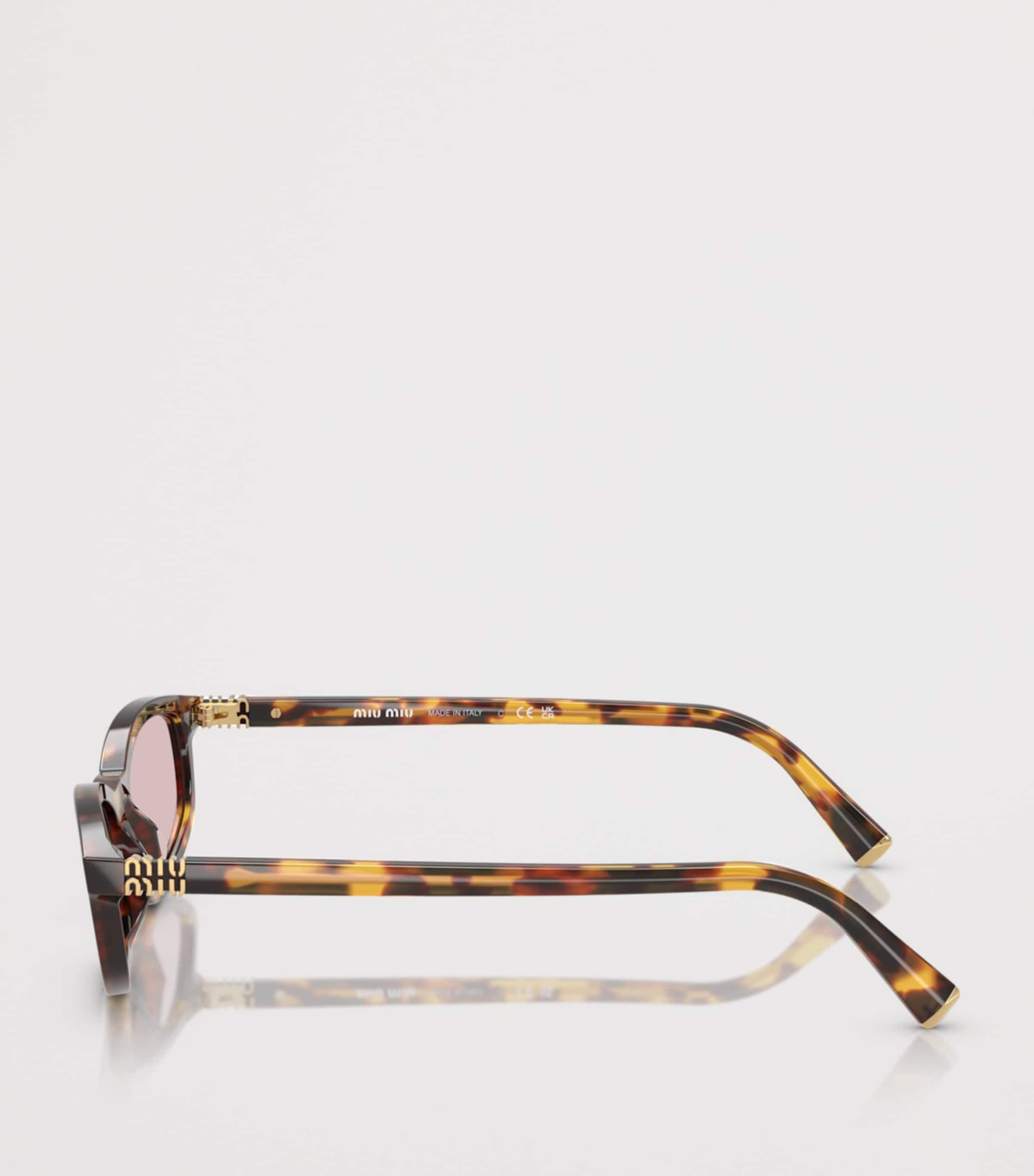 Tortoiseshell Irregular Sunglasses 14L4I0 Image 3