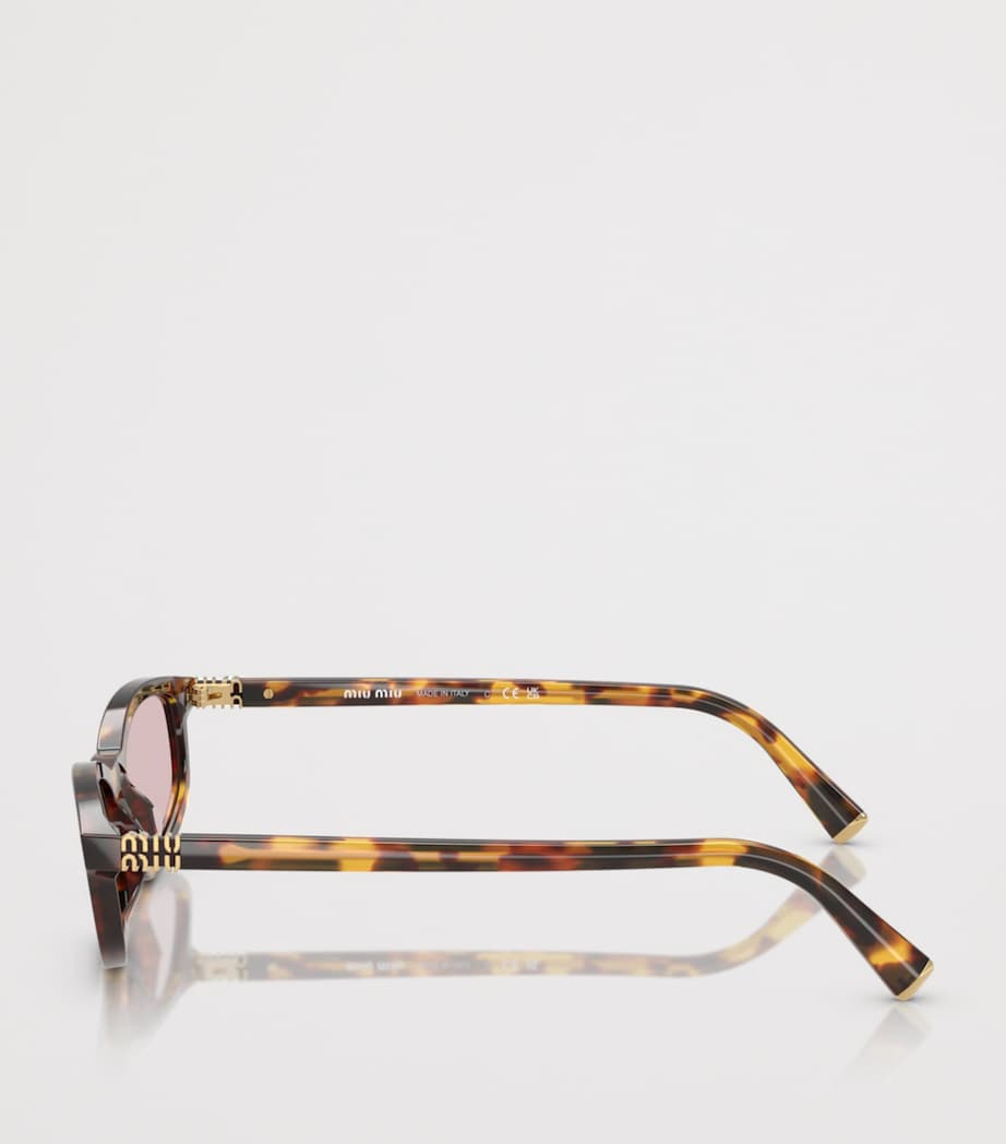 Tortoiseshell Irregular Sunglasses 14L4I0 Image 3