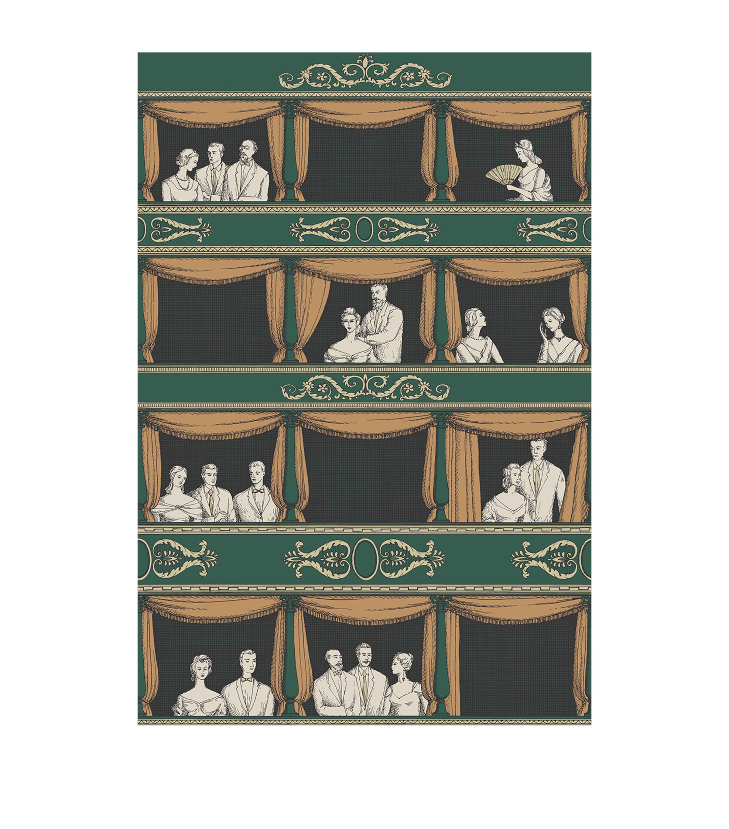 Cole & Son x Fornasetti Teatro Wallpaper Roll | Home Accessories | Wallpaper | Home Furnishings