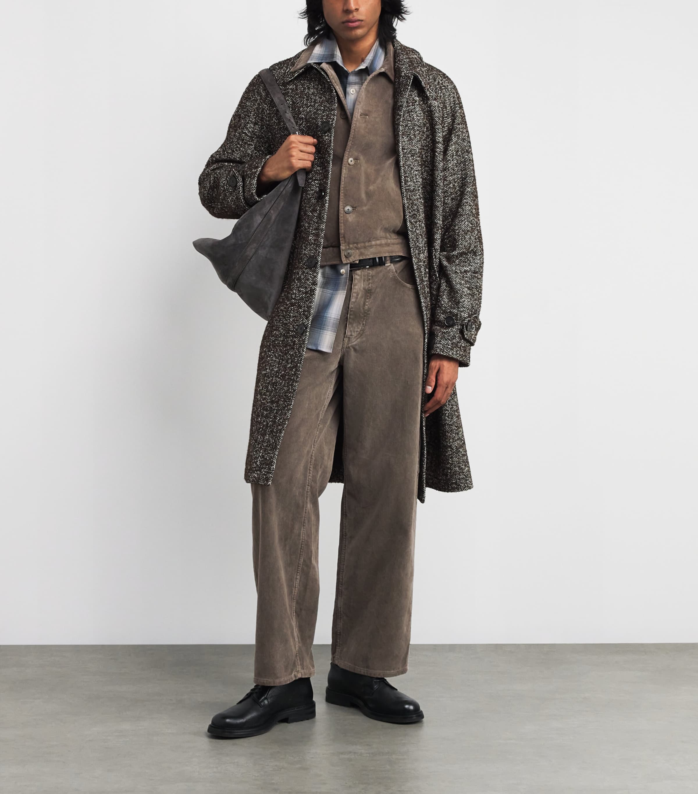 Auralee Green Cotton Corduroy Jacket | Harrods US