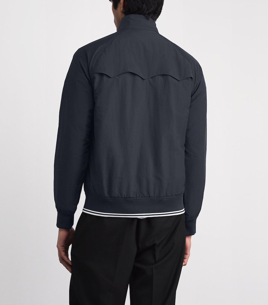 Crinkle Harrington Jacket 608 NAVY Image 5