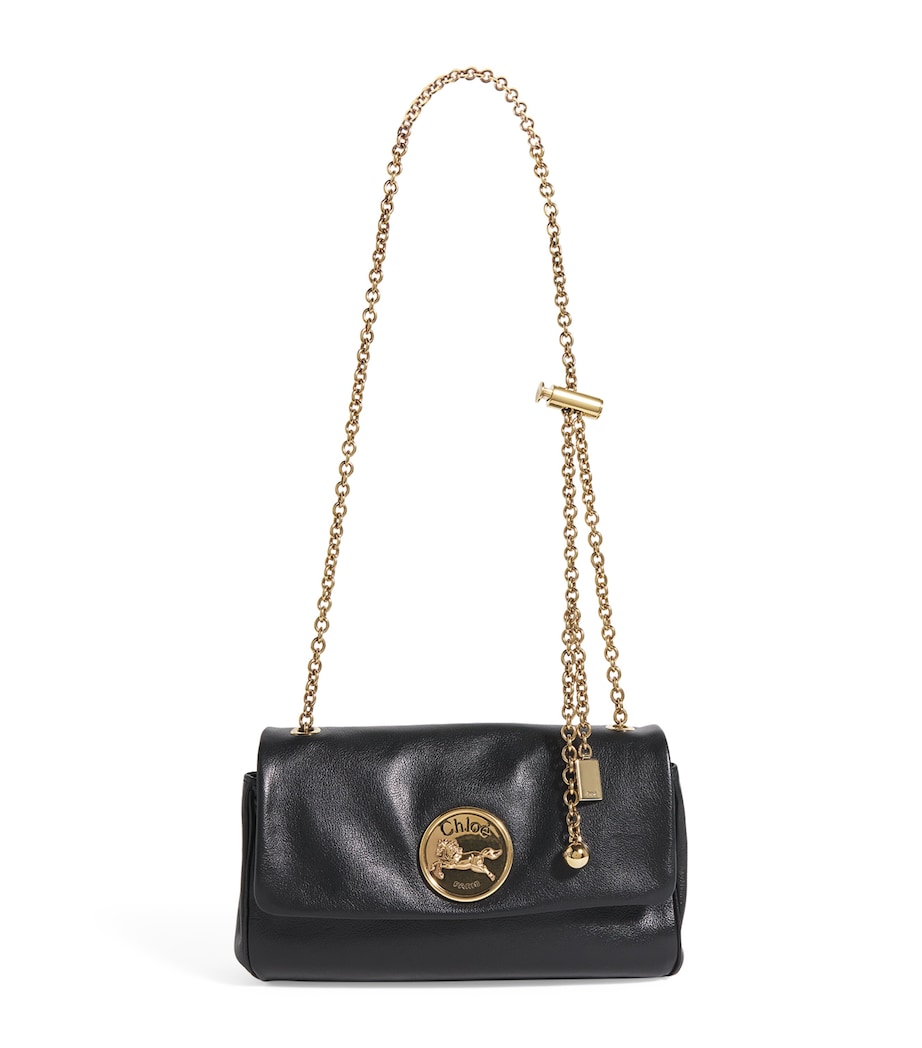 Medium Leather Heritage Shoulder Bag BAG BLACK Image 1