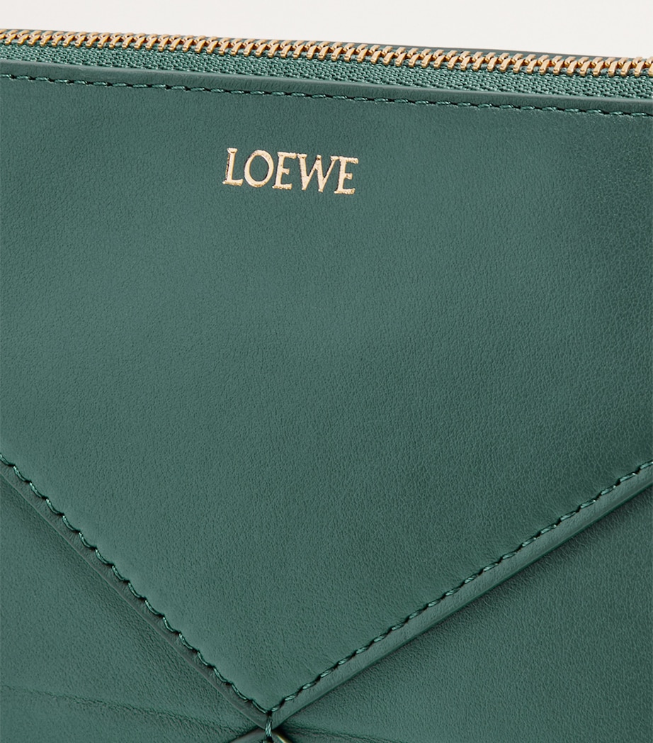 LOEWE Leather Puzzle Pouch Bag Vetiver Image 10
