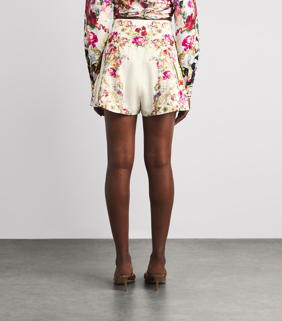 Camilla Womens Linen-Silk Embellished Shorts Torero Libertine Image 5