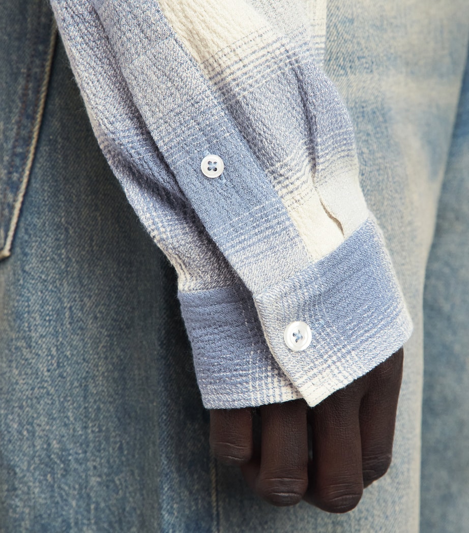 PAIGE Mens Check Kransey Shirt Shadow Plaid Image 3