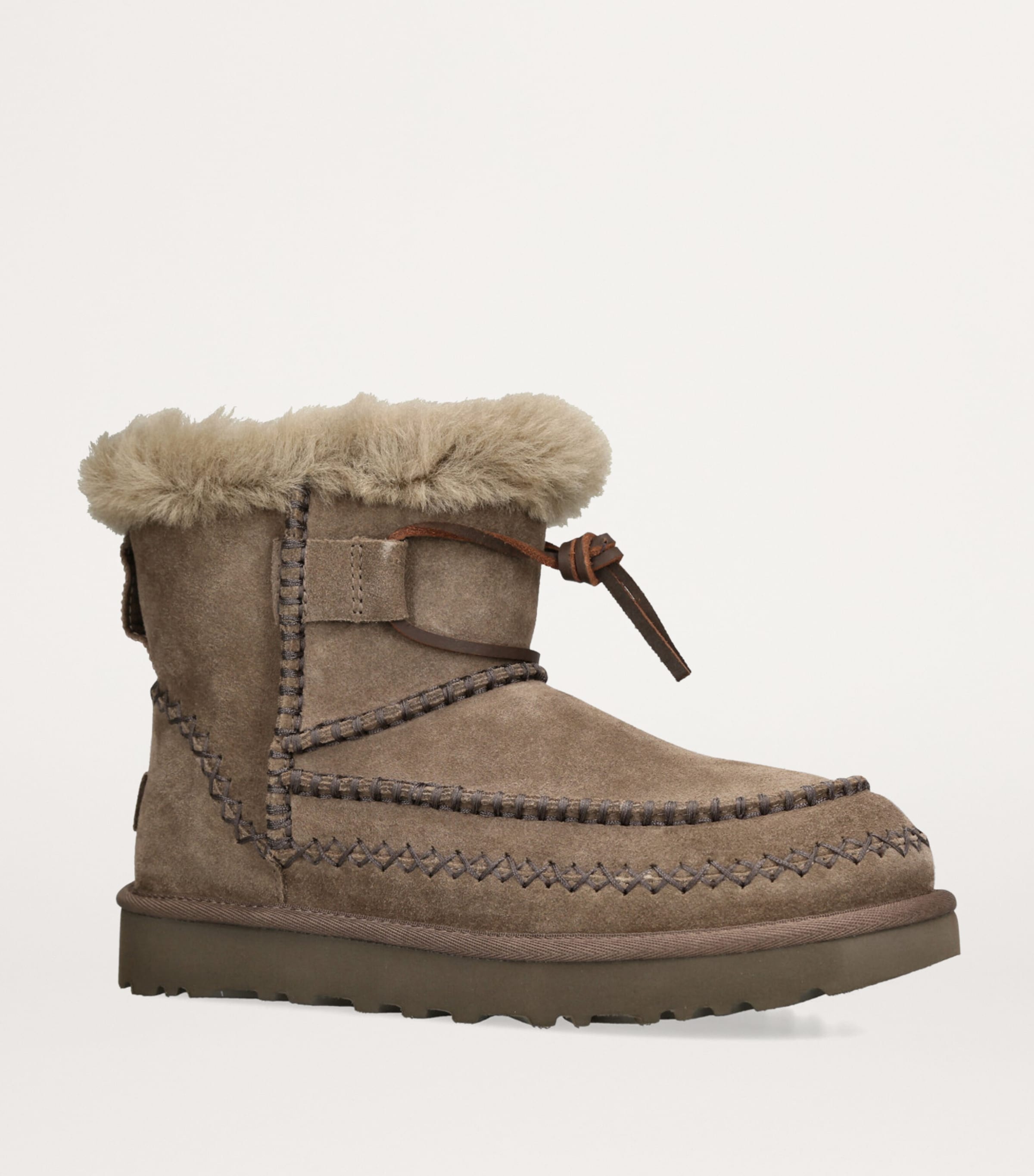 Suede Classic Mini Alpine Boots HICKORY Image 3