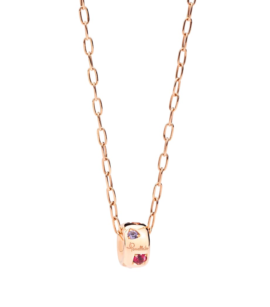 Rose Gold Iconica Pendant Necklace 000VA Image 3
