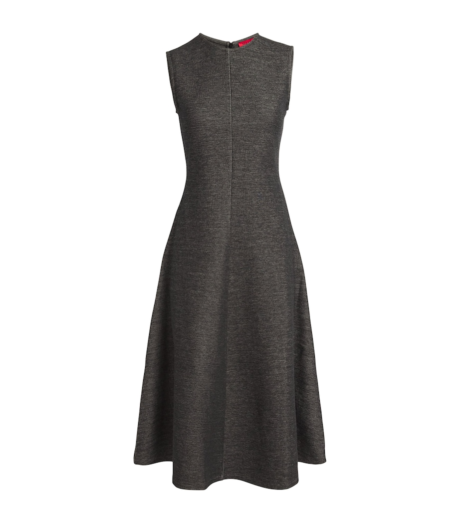 Stretch Cotton Jersey Midi Dress DARK GREY Image 1