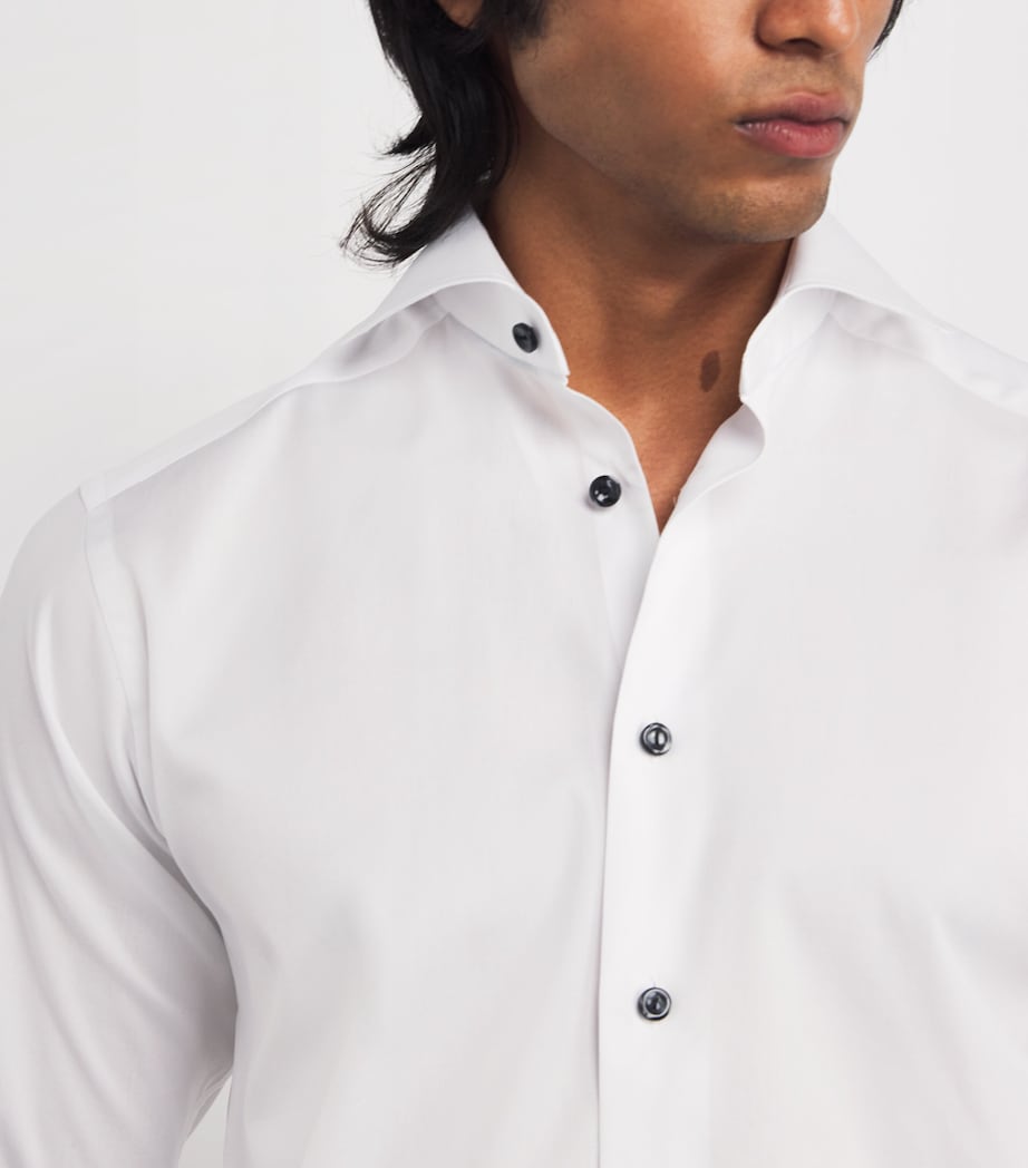 Signature Twill Slim Fit Shirt WHITE SOLID Image 6