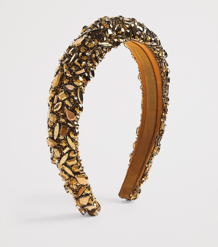 Crystal-Embellished Czarina Headband DORADO Image 2