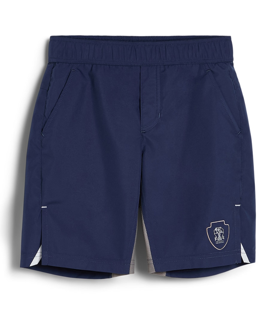 Brunello Cucinelli Kids Logo Bermuda Shorts (4-6 Years) Image 1