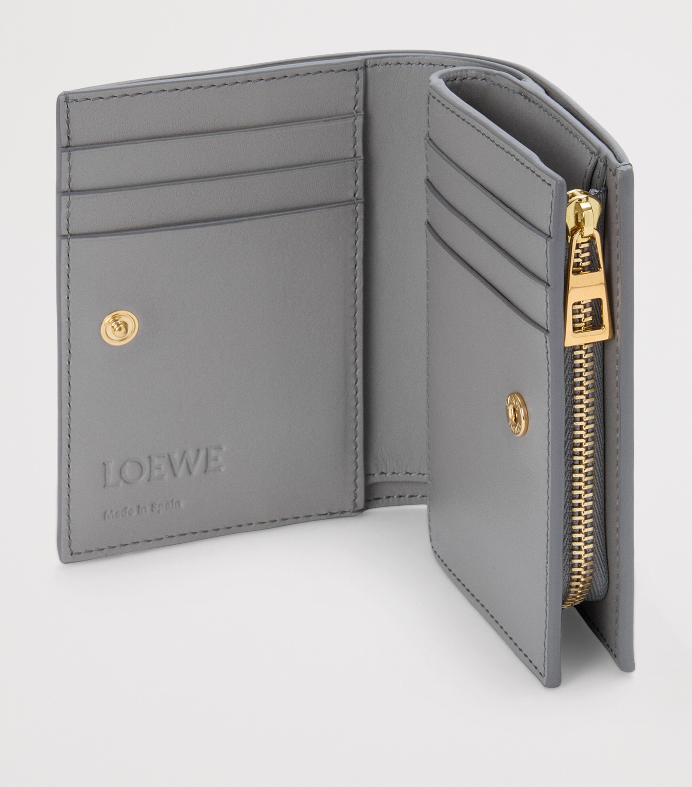 LOEWE Leather Landscape Wallet Sparkling Grey Image 4