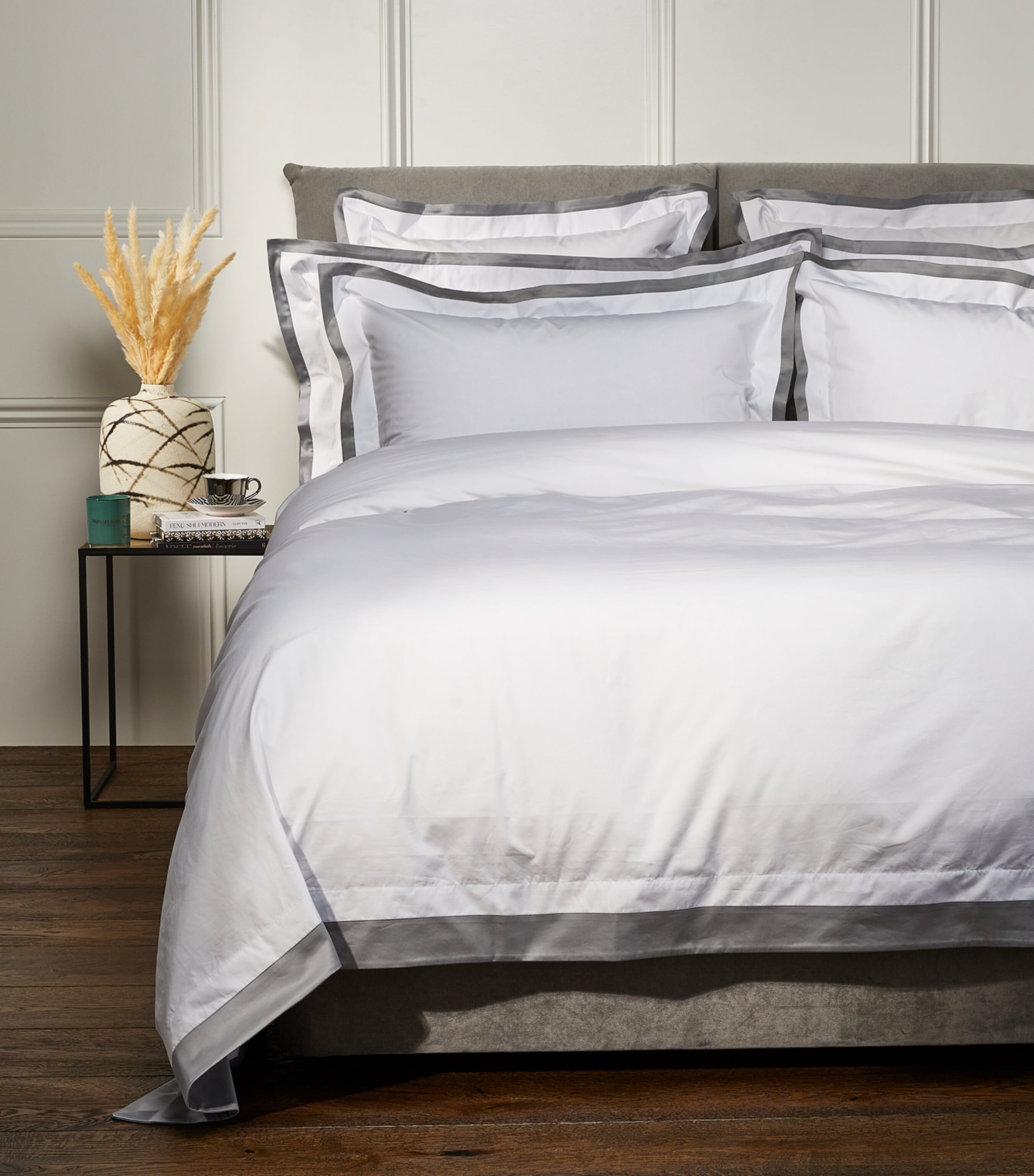 Shop Celso De Lemos Hella Super King Duvet Cover In Grey