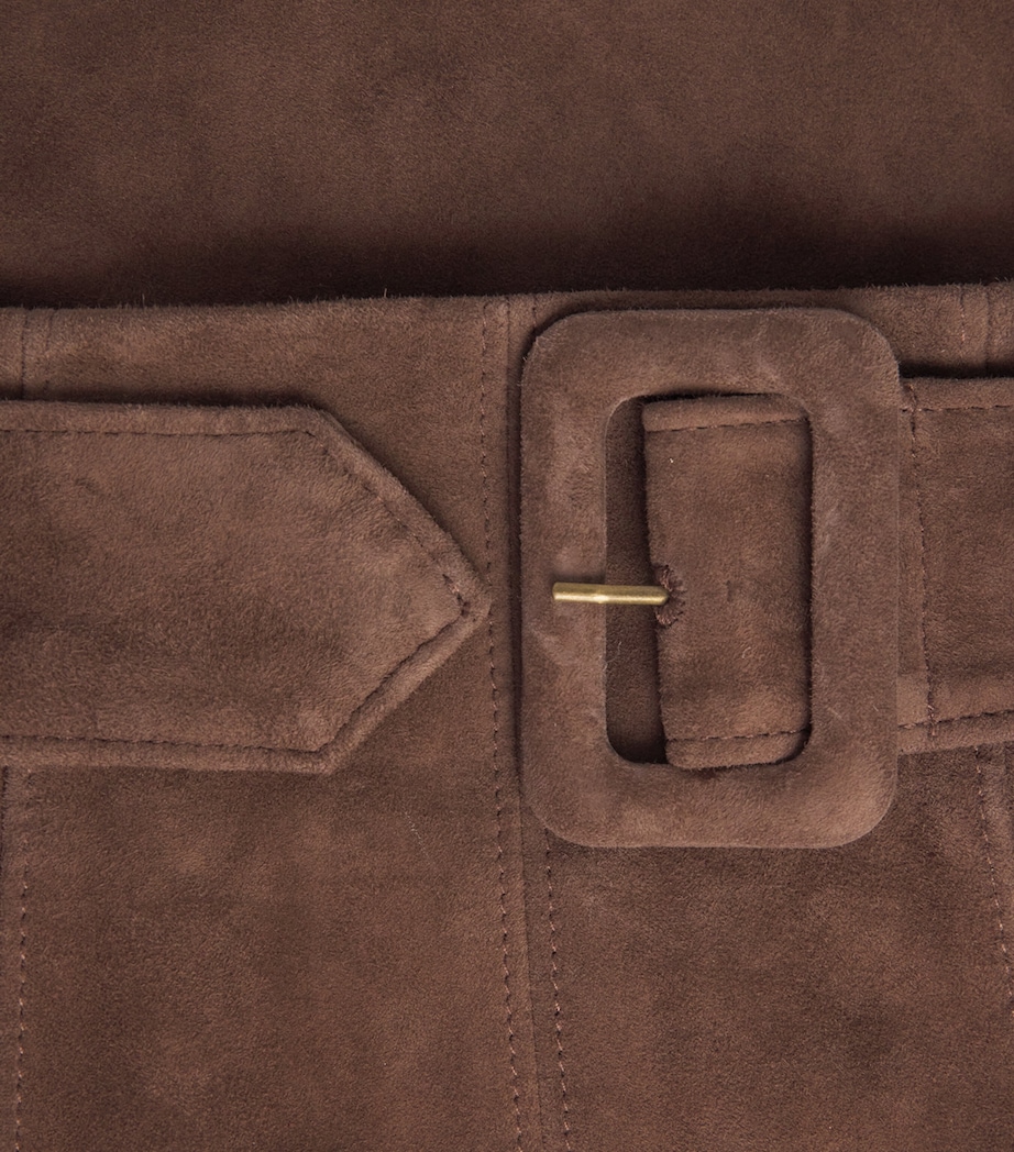 Suede Alexi Midi Skirt MOCHA Image 5