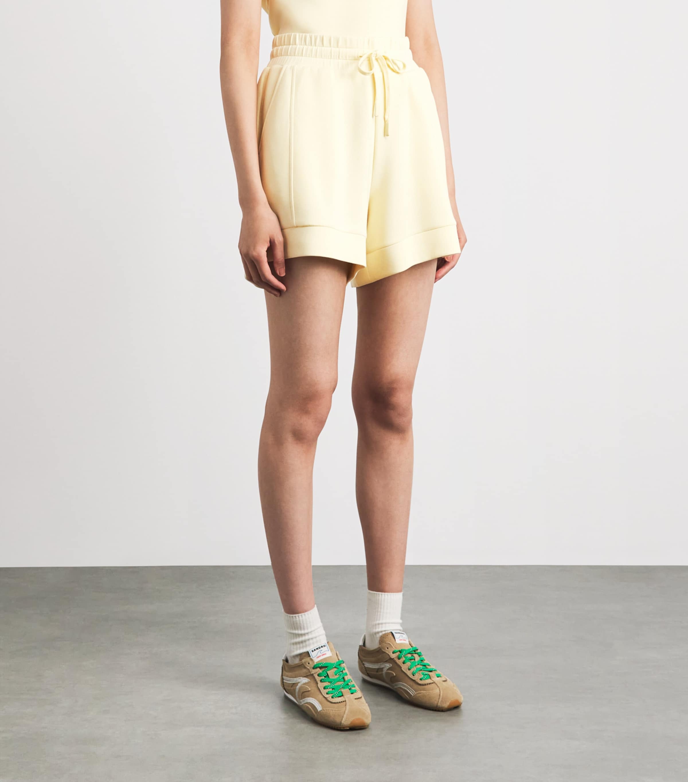 Varley Womens High-Rise Atrium Shorts Anise Flower Image 4