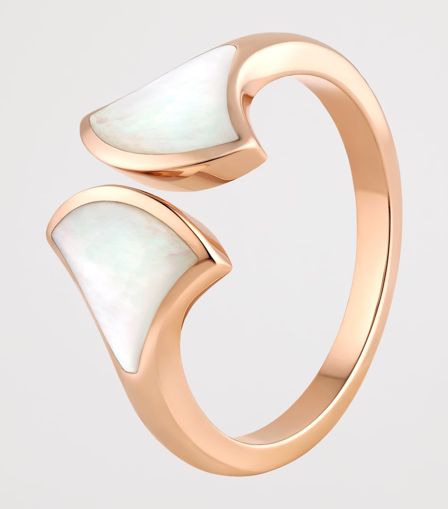 Bvlgari Rose Gold and Mother-of-Pearl Divas' Dream Ring Rose Gold Image 2