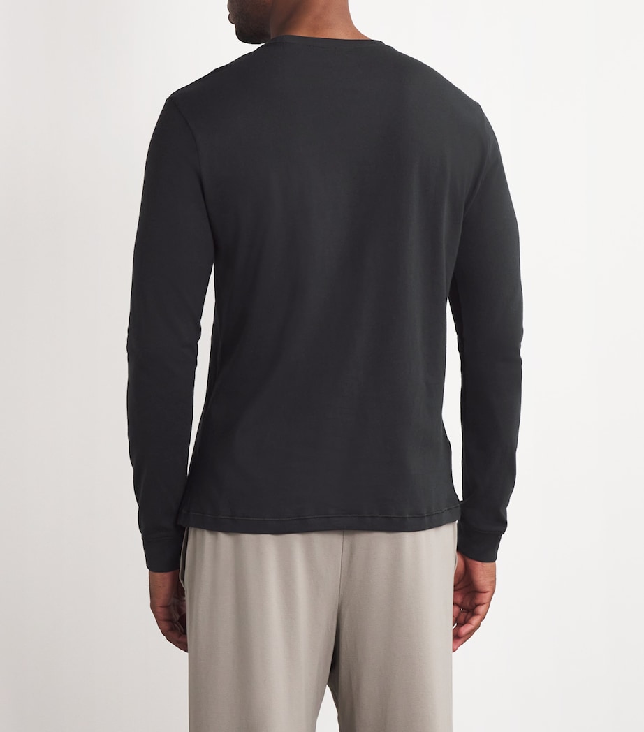 Cotton Long-Sleeve T-Shirt ONYX Image 4