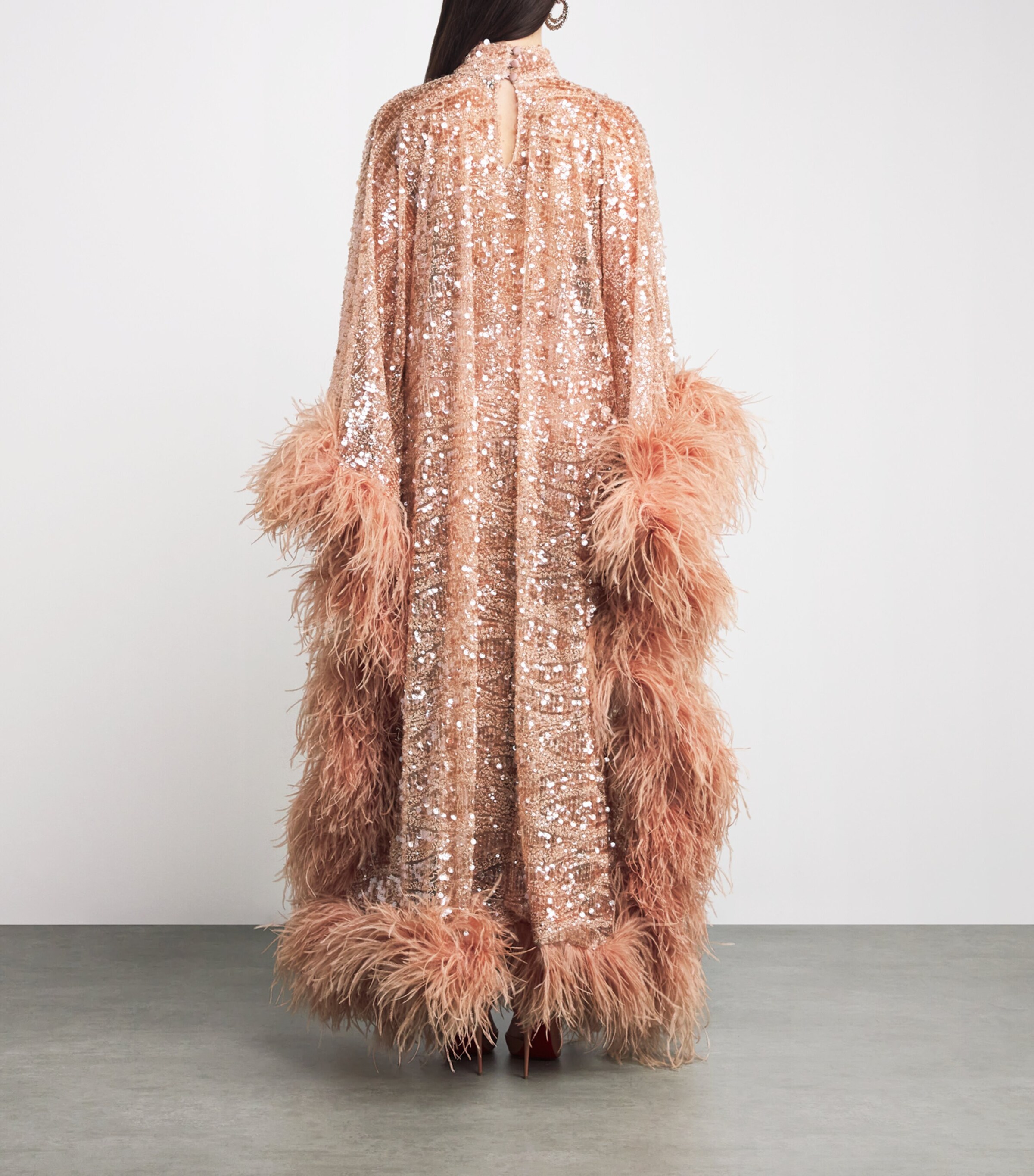 taller marmo brown dress TALLER MARMO Caroline Long Dress