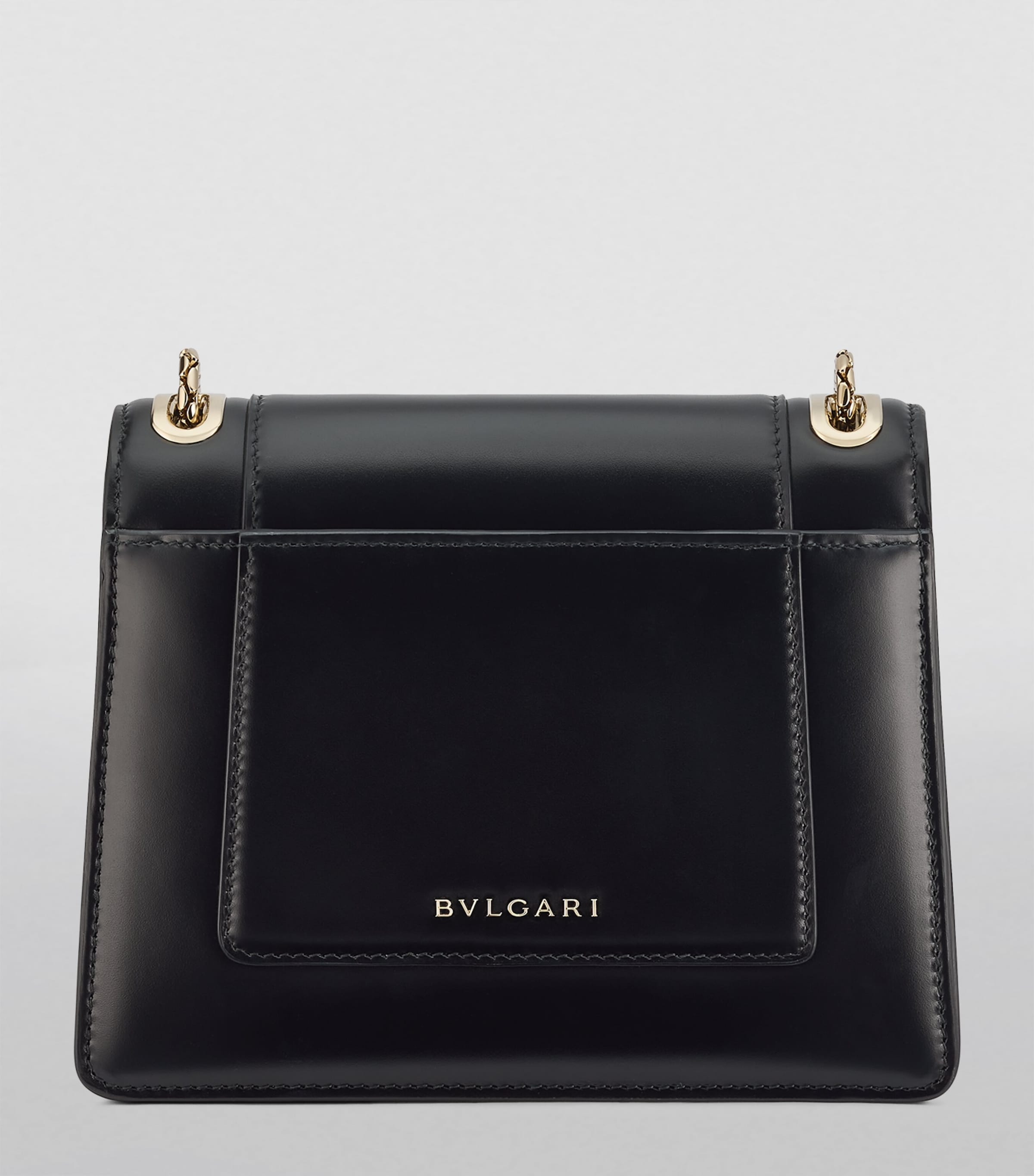 Leather Serpenti Forever Cross-Body Bag BLACK Image 2