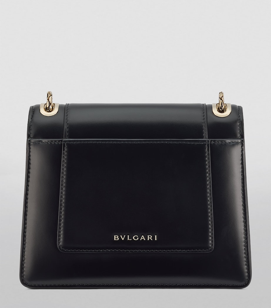 Leather Serpenti Forever Cross-Body Bag BLACK Image 2