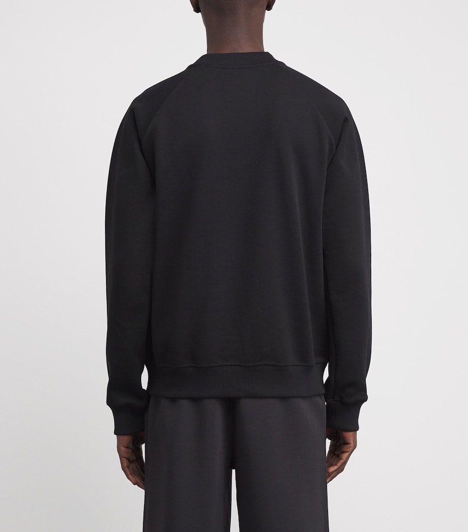 Cotton-Blend Piqué Logo Sweatshirt UC001 Image 4