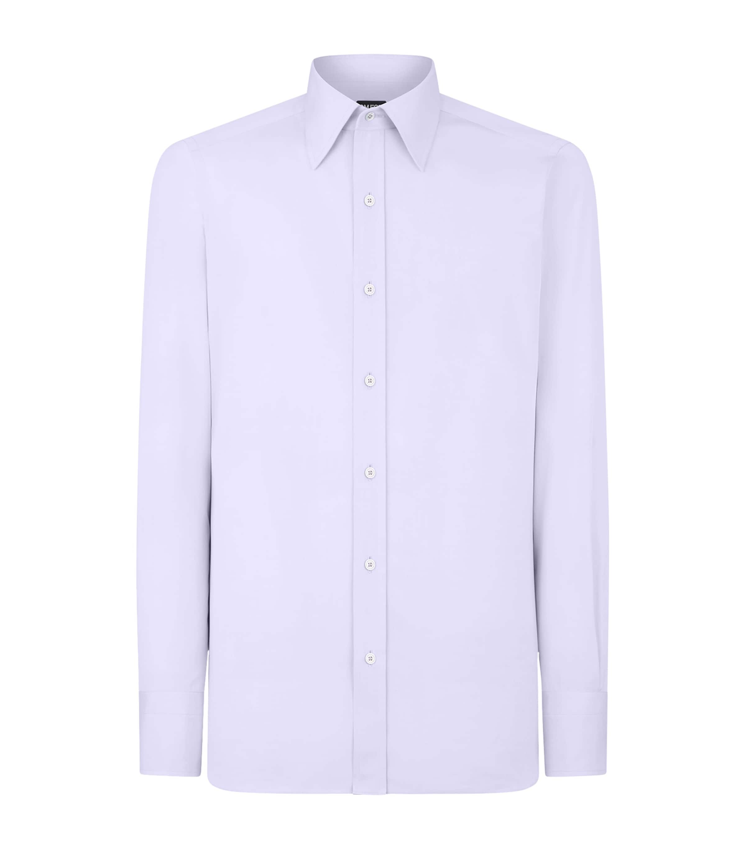 Tom Ford Cotton Poplin Slim-fit Shirt In Blue
