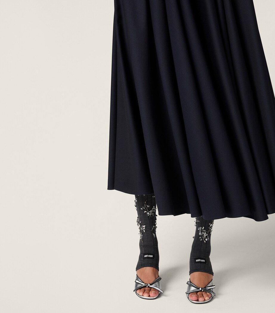 Nappa Leather Mordoré Bow Sandals 75 F0Q07 Image 5