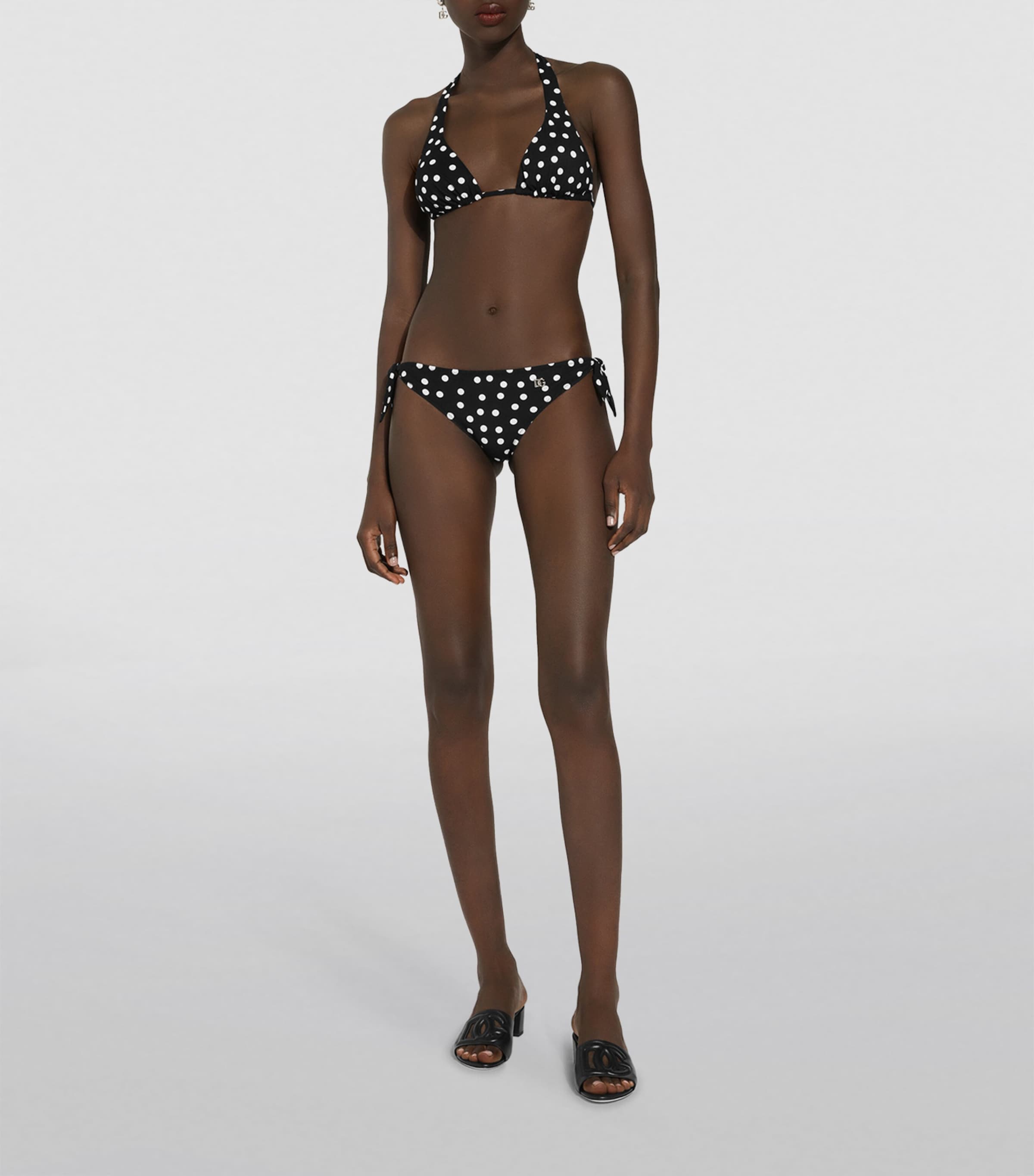 Polka-Dot DG Logo Bikini HNBDW-POIS BIANCO FD Image 2