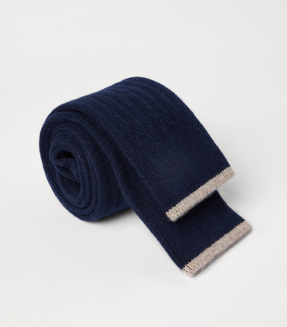 Brunello Cucinelli Mens Cashmere Ribed Socks Image 3