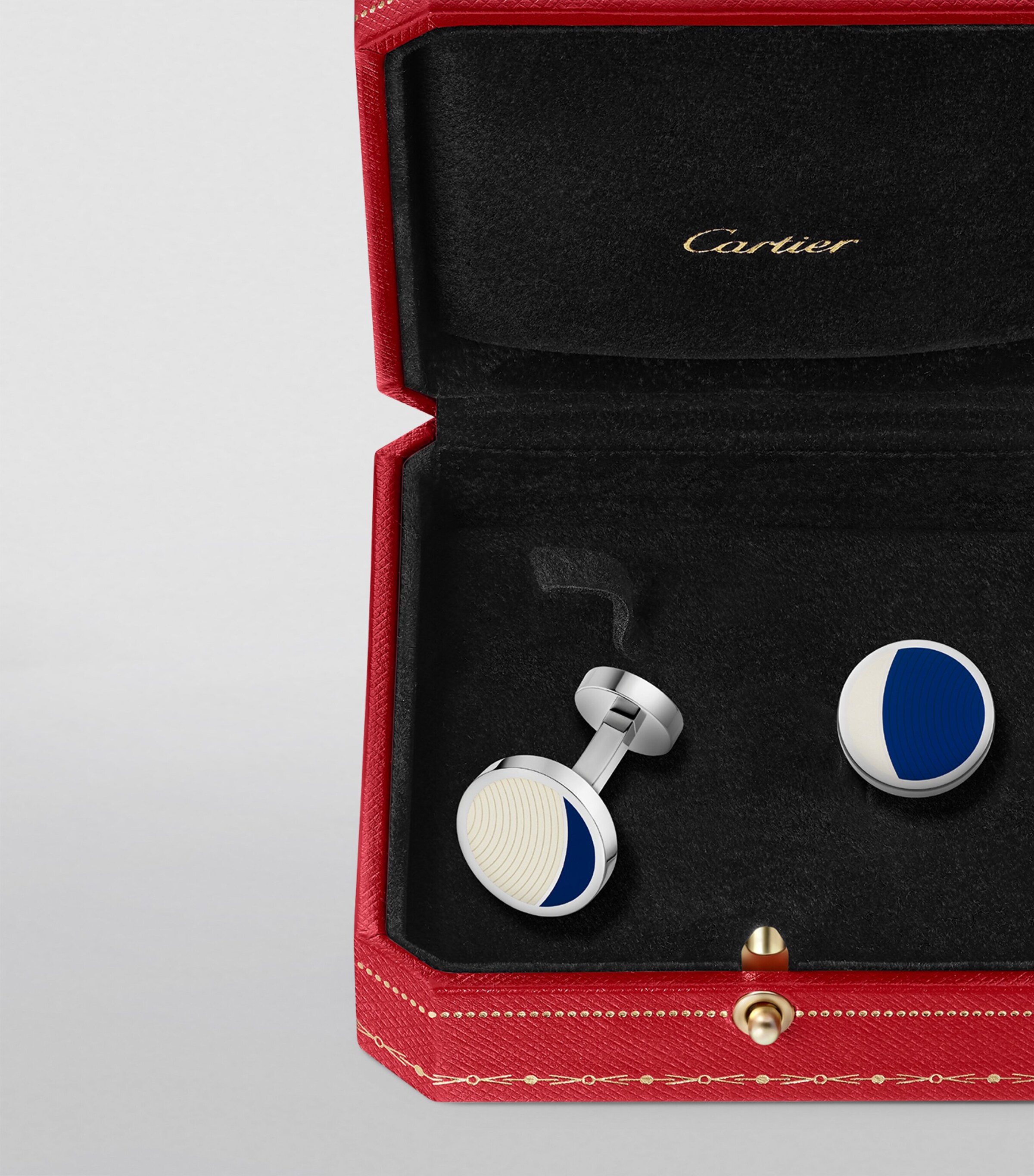 Cartier Sterling Silver Moon Phase Cufflinks Sterling Silver Image 5